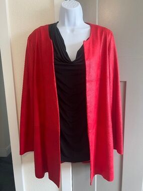 Azadeh Exquisitely Soft Faux Suede Jacket